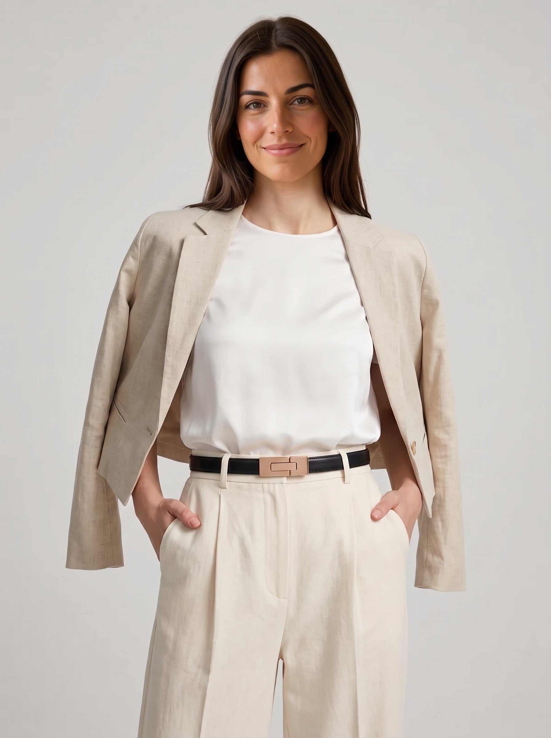 Colette – Cinturón fino de piel