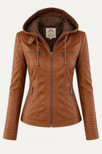 Ginevra – Chaqueta efecto Piel de Corte Elegante