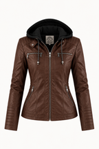 Ginevra – Chaqueta efecto Piel de Corte Elegante