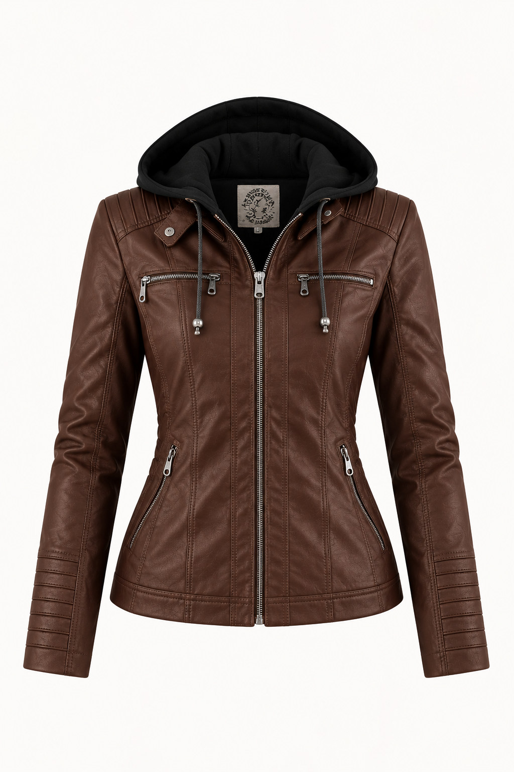 Ginevra – Chaqueta efecto Piel de Corte Elegante
