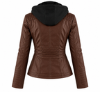 Ginevra – Chaqueta efecto Piel de Corte Elegante
