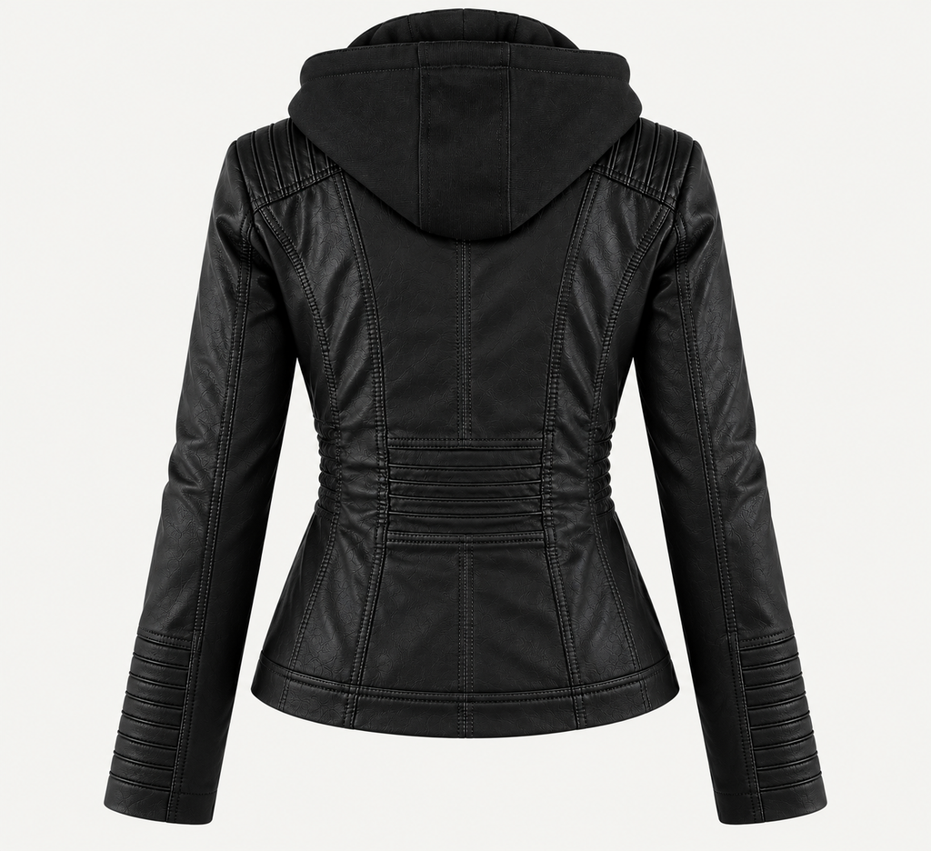Ginevra – Chaqueta efecto Piel de Corte Elegante