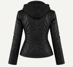 Ginevra – Chaqueta efecto Piel de Corte Elegante