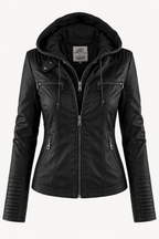 Ginevra – Chaqueta efecto Piel de Corte Elegante