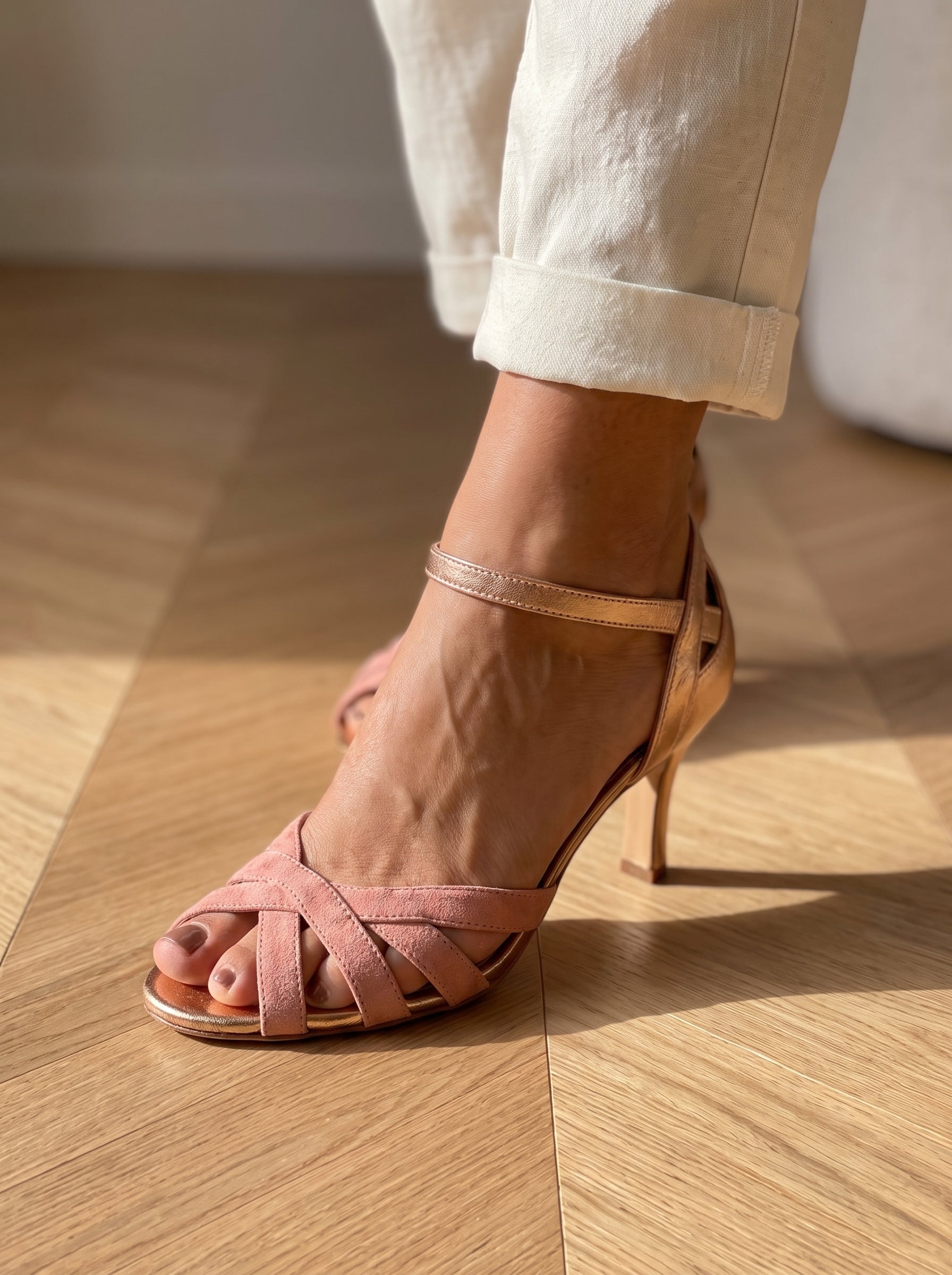Colette - Tacón con Tiras Trenzadas