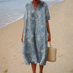 Vestido Jardín Azul