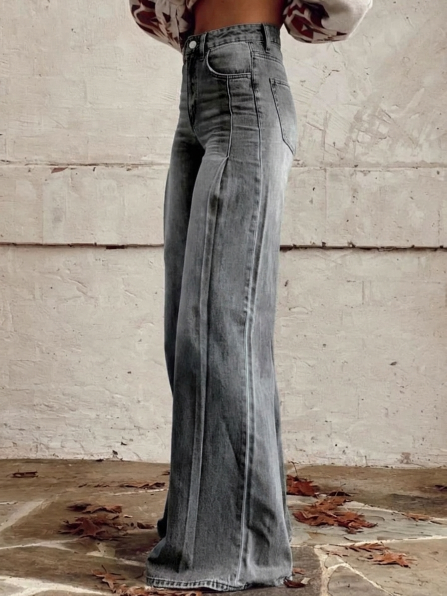 Lucia – Pantalones palazzo de pierna ancha