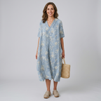 Vestido Jardín Azul