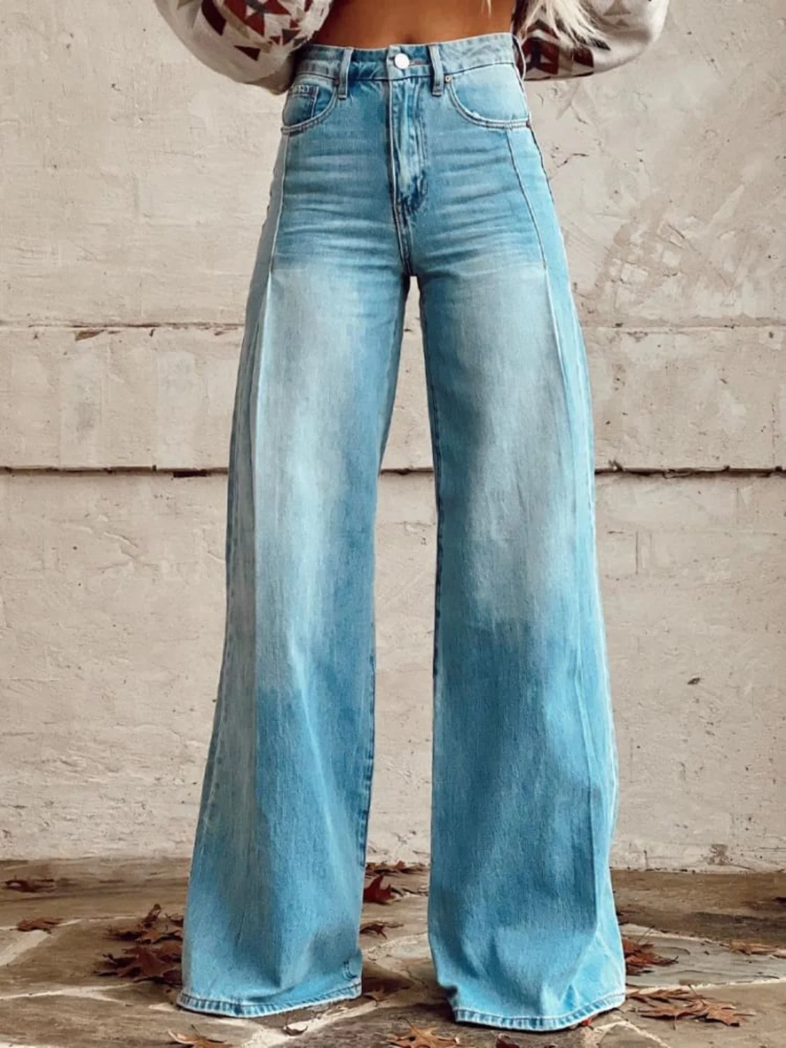 Lucia – Pantalones palazzo de pierna ancha