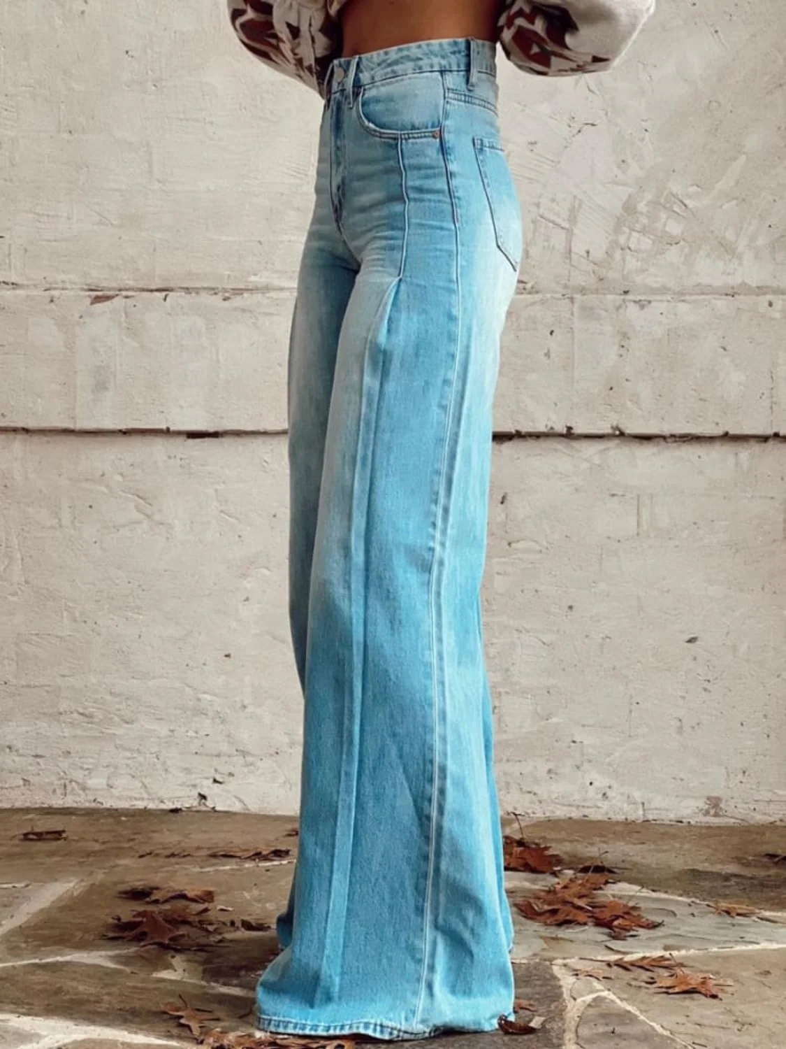 Lucia – Pantalones palazzo de pierna ancha