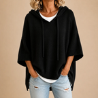 Octavia - Poncho de Punto con Capucha