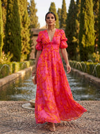 Chiara - Vestido largo de flores