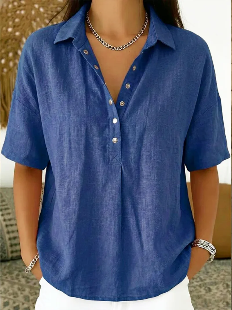 Noémie – Camisa fluida de lino