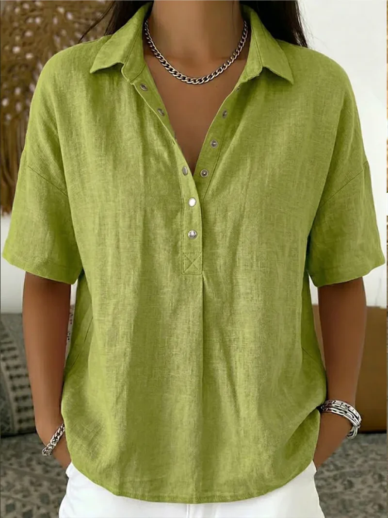 Noémie – Camisa fluida de lino