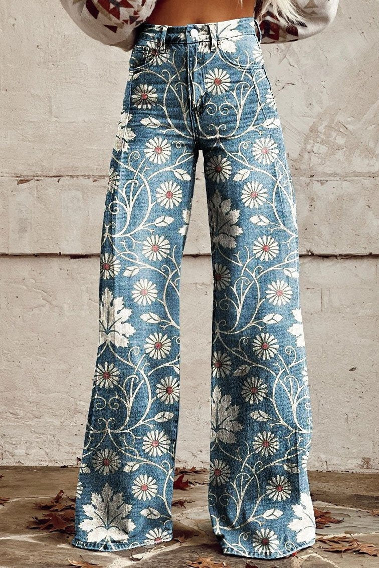 Margherita – Pantalones boho de pierna fluida