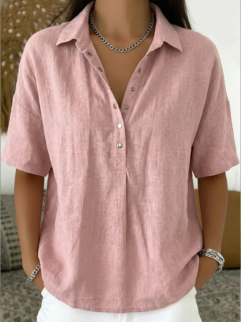 Noémie – Camisa fluida de lino