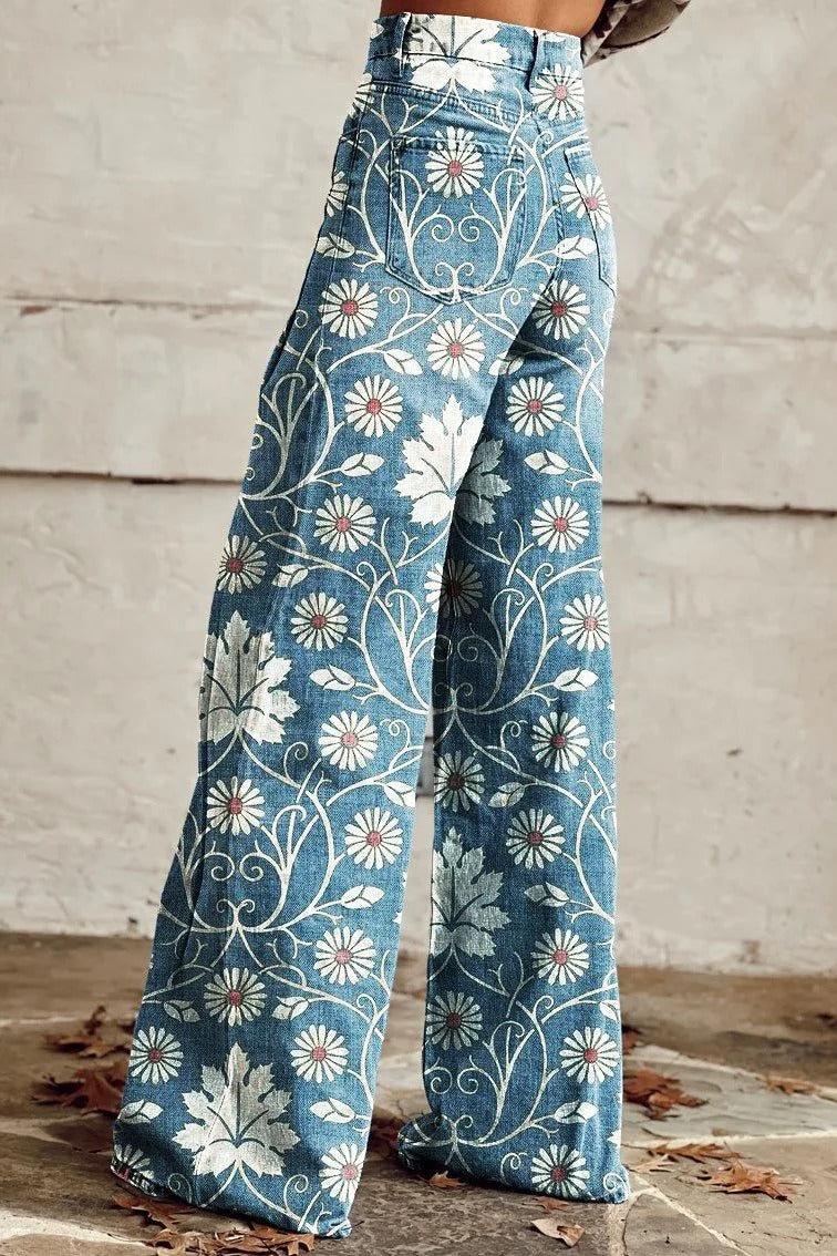 Margherita – Pantalones boho de pierna fluida