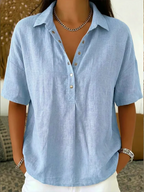 Noémie – Camisa fluida de lino
