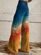 Léa – Pantalones retro zigzag