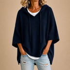 Octavia - Poncho de Punto con Capucha
