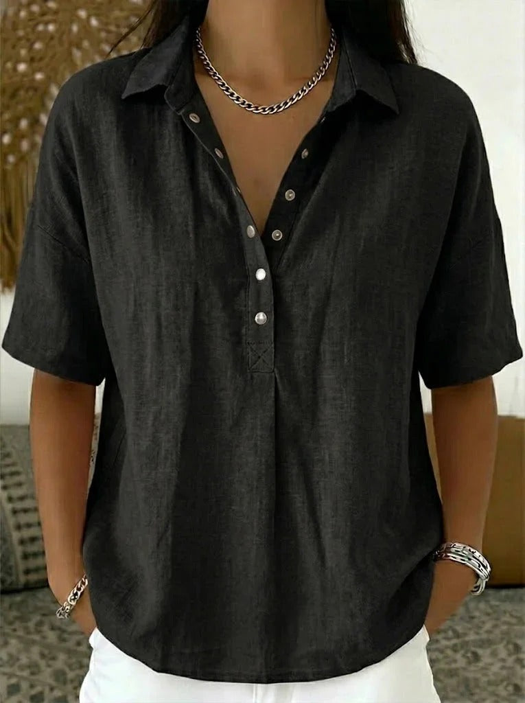 Noémie – Camisa fluida de lino