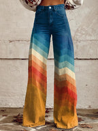 Léa – Pantalones retro zigzag
