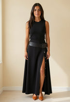 Julia - Vestido de viscosa con Cinturón