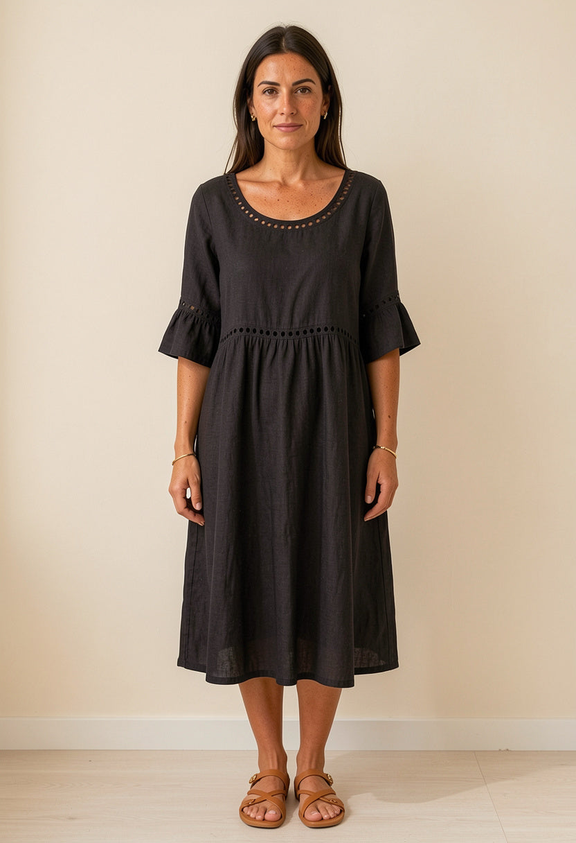 Marina - Vestido largo de lino