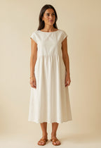 Vera – Vestido midi de lino