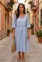 Marina - Vestido largo de lino