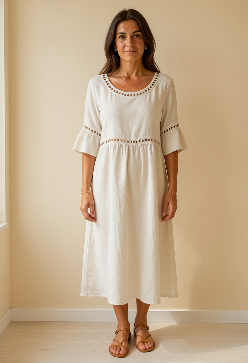 Marina - Vestido largo de lino
