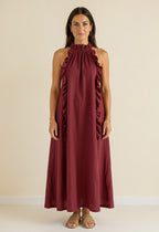 Helene - Vestido largo sin mangas de lino
